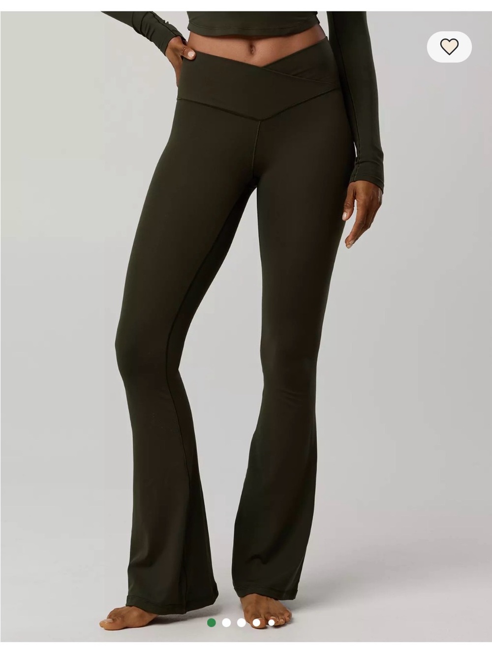 OFFLINE By Aerie Real Me High Waisted Crossover Flare Legging- size XS
